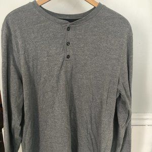Levi's Gray Henley Large